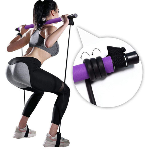 Barre de Pilates démontable avec élastiques – kit Pilates maison Homepilate