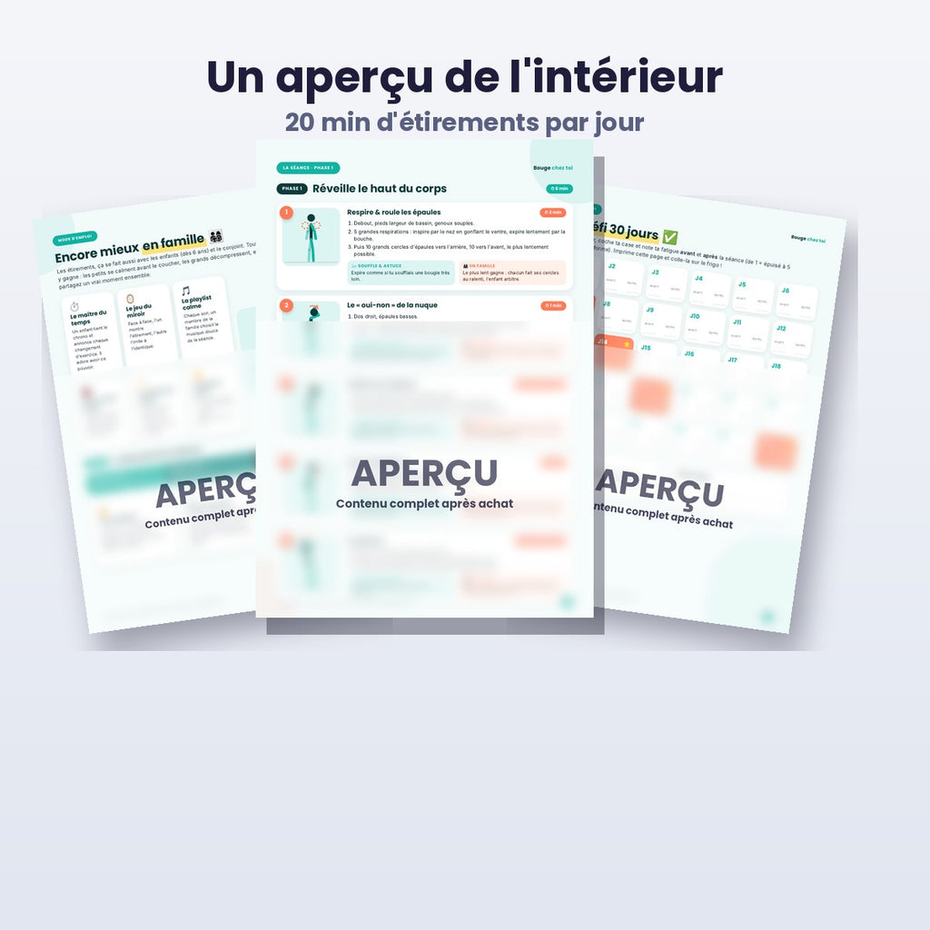 Guide 1 – 20 min d'étirements anti-fatigue (PDF)
